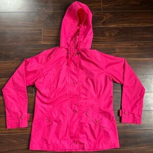 Lands' End Pink Lightweight Windbreaker, S (6-8)